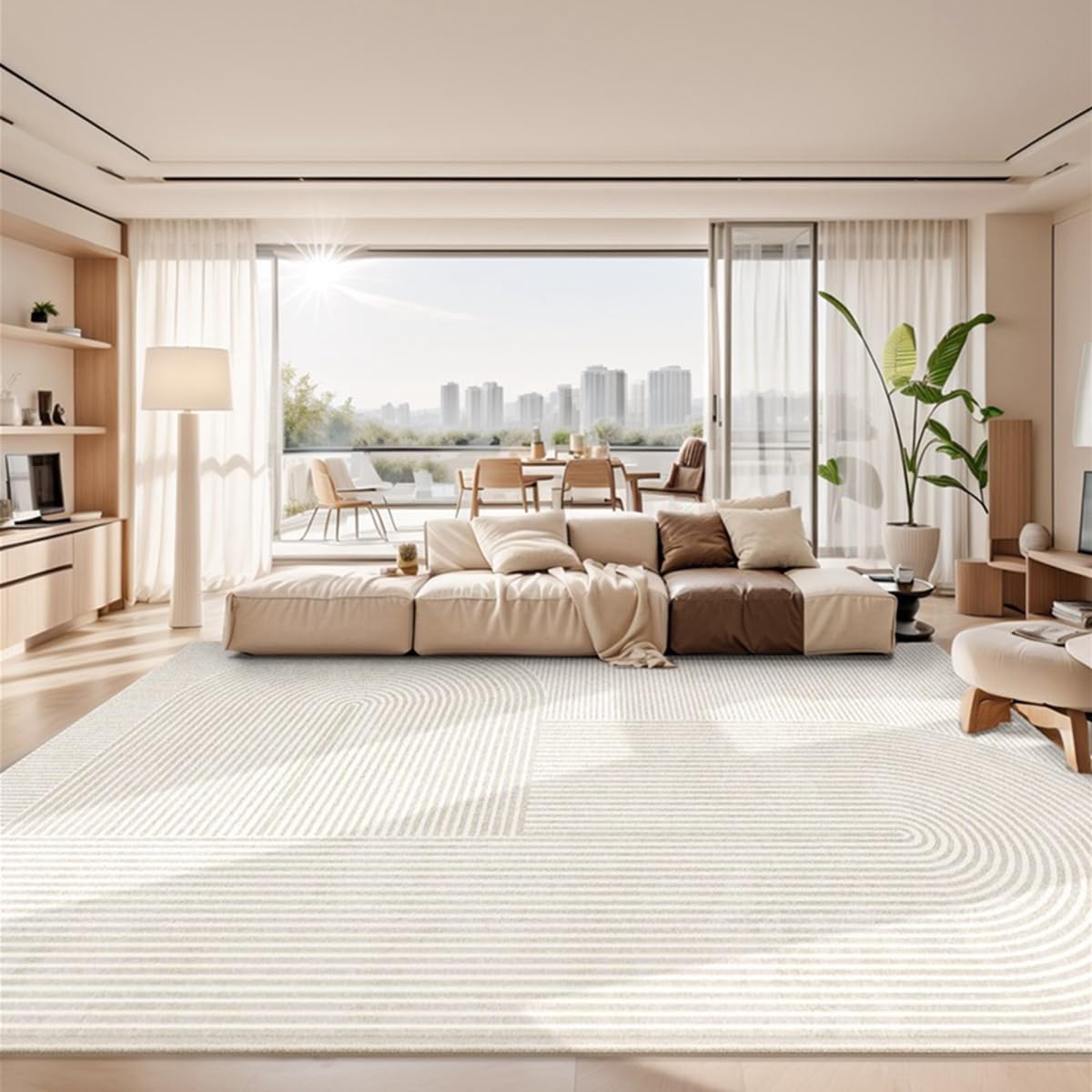 Frisence カーペット 120×160cm 洗える ラグ 滑り止め付き 防音・防寒・床暖房対応 ラグマット 折りたたみ コンパクト収納可能 おしゃれ ふわふわ 北欧風 リビング 寝室 子供部屋用 FRIDT71A