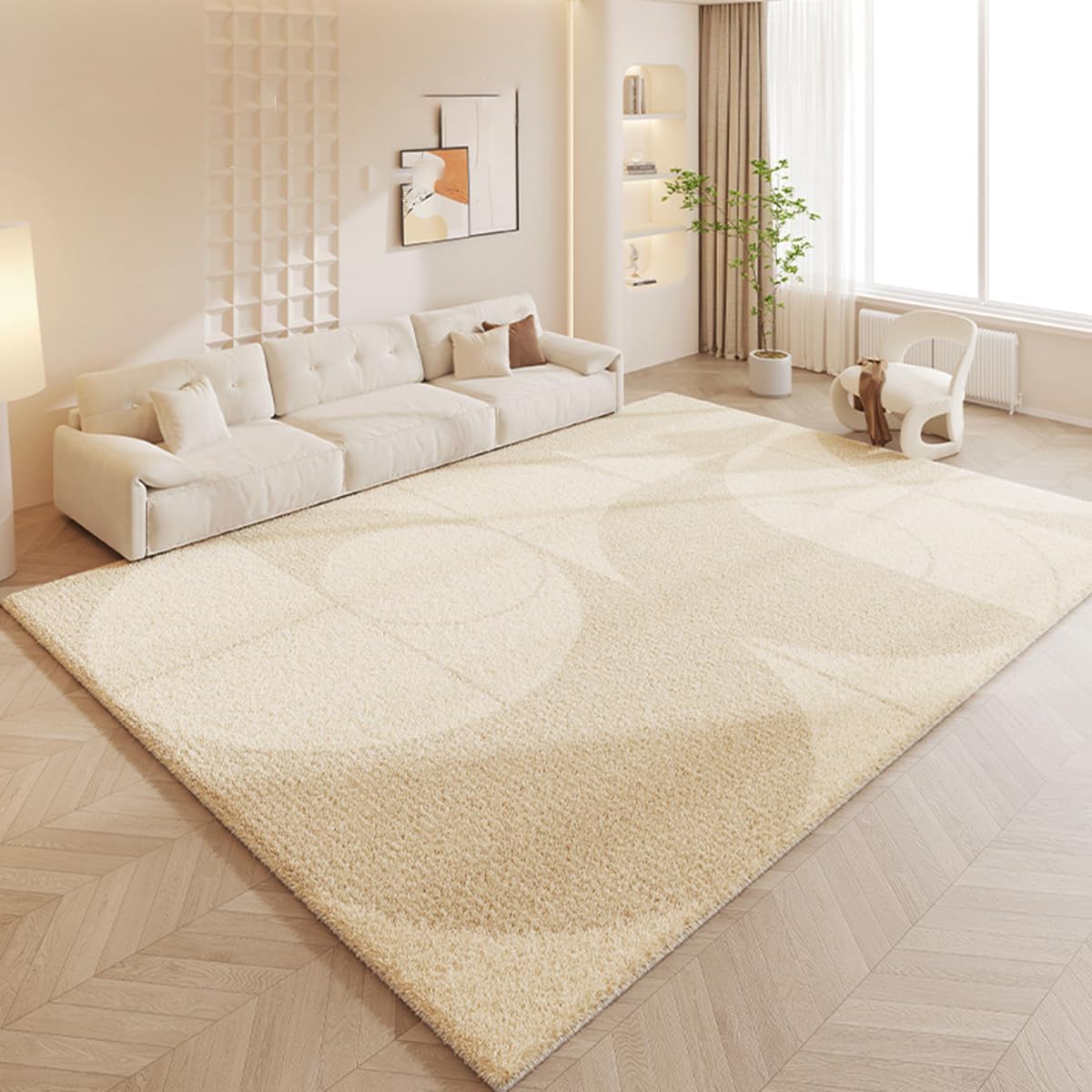 Frisence カーペット ラグマット 絨毯 厚手 防寒 床暖房対応 滑り止め付き 洗える 低ホコリ 防ダニ インテリア ホットカーペット対応 お手入れ簡単 耐久性 耐摩耗性 防音機能 FRIDT21A