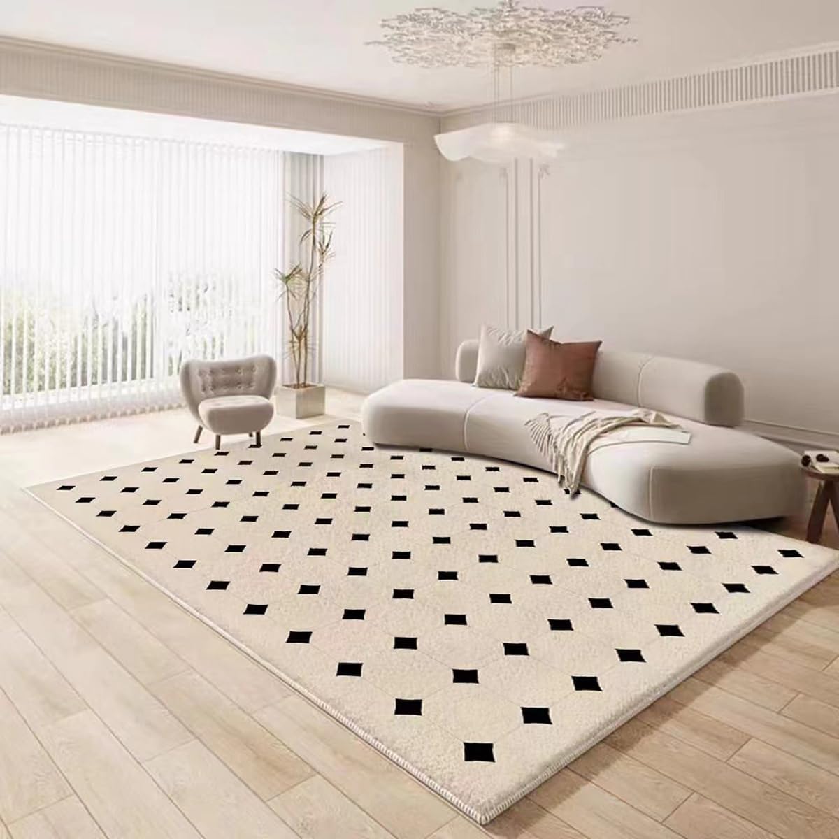 Frisence カーペット ラグマット 絨毯 厚手 防寒 床暖房対応 滑り止め付き 洗える 低ホコリ 防ダニ インテリア ホットカーペット対応 お手入れ簡単 耐久性 耐摩耗性 防音機能 FRIDT18