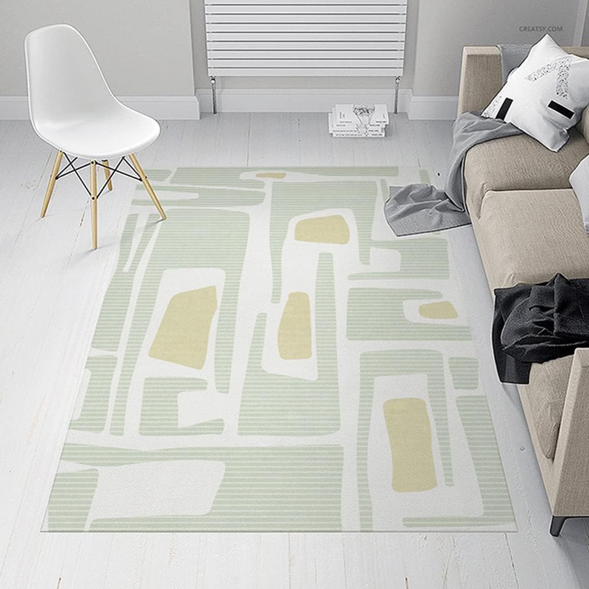 Frisence カーペット ラグマット 絨毯 厚手 防寒 床暖房対応 滑り止め付き 洗える 低ホコリ 防ダニ インテリア ホットカーペット対応 お手入れ簡単 耐久性 耐摩耗性 防音機能 FRIDT45