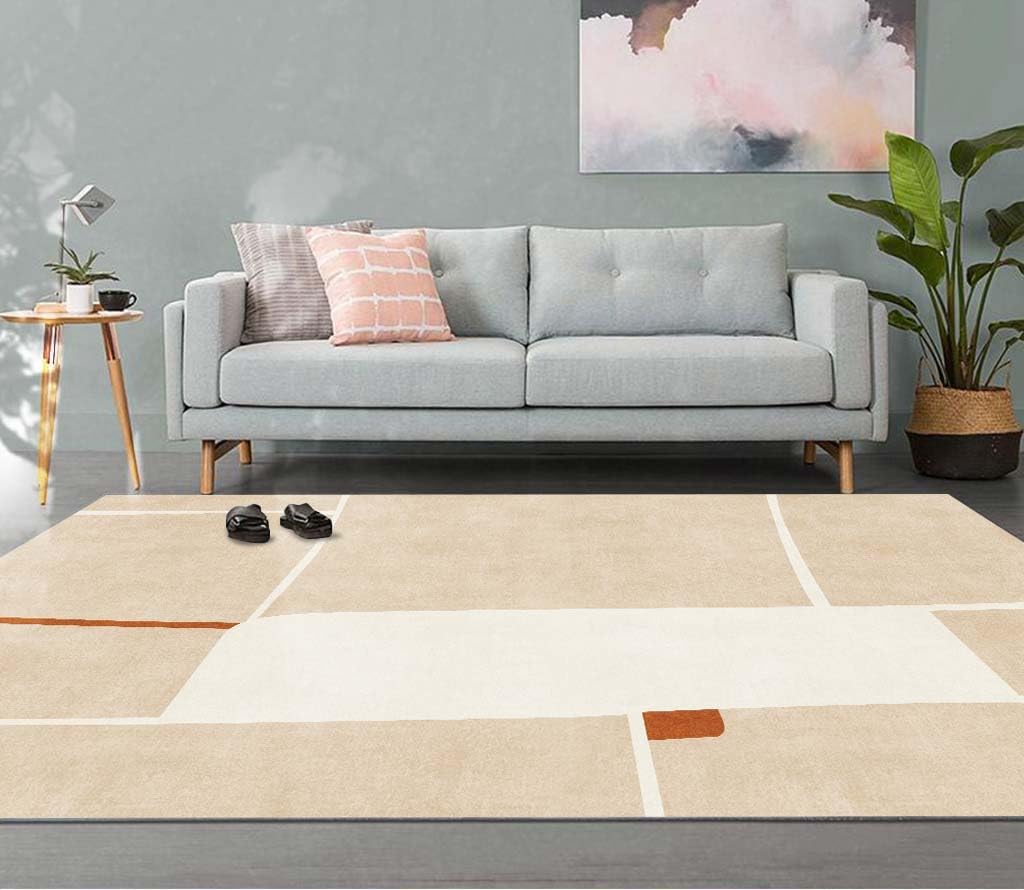 「Tuokus」ラグ カーペット 160×120cm ラグマット シャギーラグ 洗える ふわふわ 絨毯 厚手 3畳4畳5畳6畳 ホットカーペット&床暖房で使用可能 洗濯可 模造カシミアラグ 消臭 厚い滑り止め付き サラサラ イミテーションカシミア 模造カシミア TFYRj-304A1