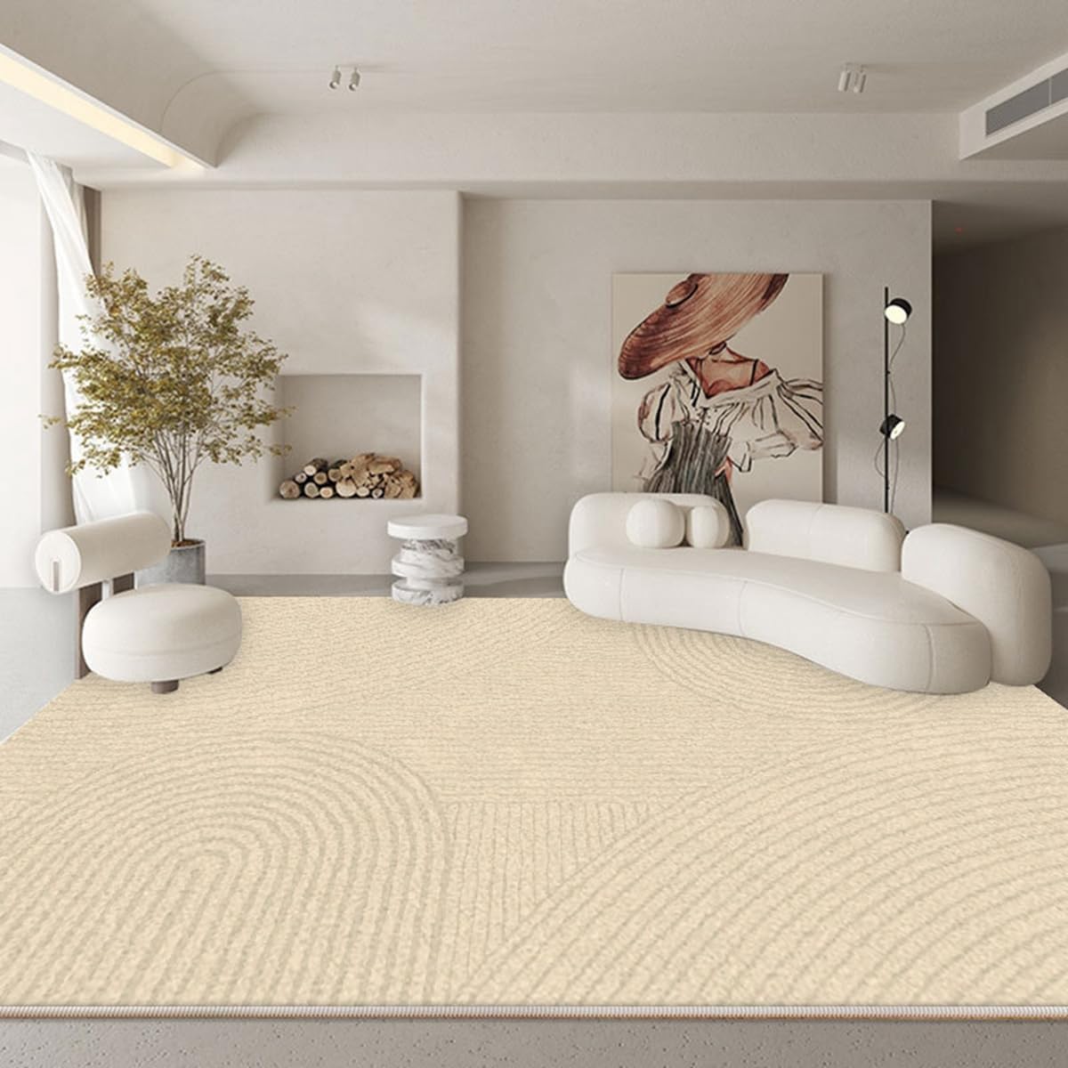 「Tuokus」ラグ カーペット 160×120cm ラグマット シャギーラグ 洗える ふわふわ 絨毯 厚手 3畳4畳5畳6畳 ホットカーペット&床暖房で使用可能 洗濯可 模造カシミアラグ 消臭 厚い滑り止め付き サラサラ イミテーションカシミア 模造カシミア TFYRj-302