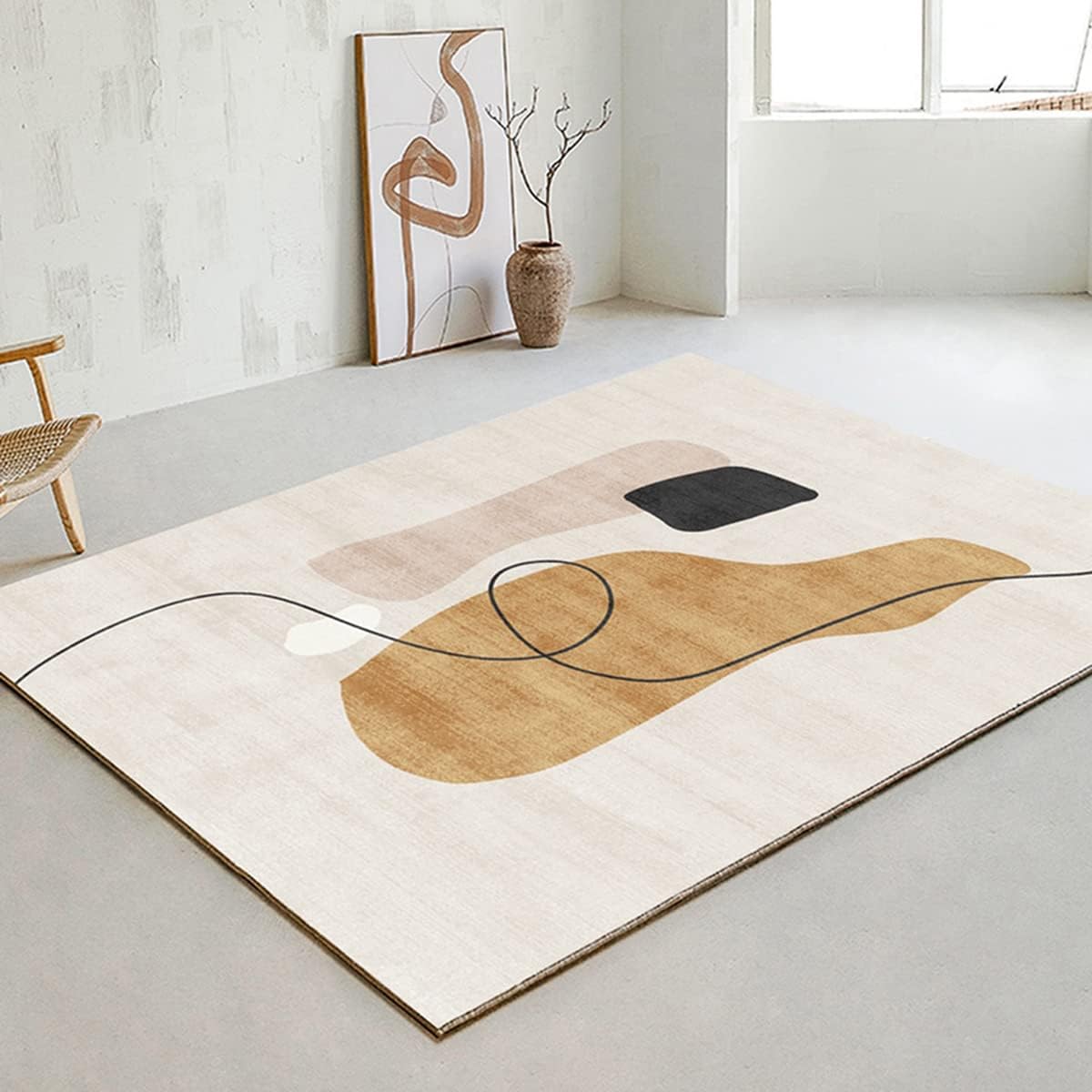 「Tuokus」カーペット ラグ わびさび 洗える ラグマット リントフリー 北欧 じゅうたん 3畳4畳5畳6畳 防ダニ センターカーペット かわいい 抗菌 消臭 シャギーラグ 滑り止め付き ふわふわ サラサラ 長方形 夏秋冬