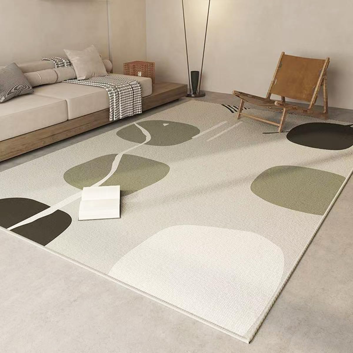 Frisence カーペット 120×160cm 洗える ラグ 滑り止め付き 防音・防寒・床暖房対応 ラグマット 折りたたみ コンパクト収納可能 おしゃれ ふわふわ 北欧風 リビング 寝室 子供部屋用 FRIDT72