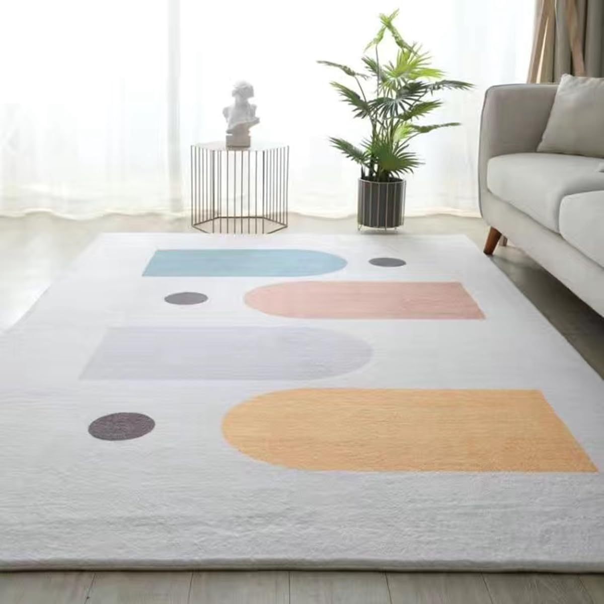 Frisence カーペット ラグマット 絨毯 厚手 防寒 床暖房対応 滑り止め付き 洗える 低ホコリ 防ダニ インテリア ホットカーペット対応 お手入れ簡単 耐久性 耐摩耗性 防音機能 FRIDT43