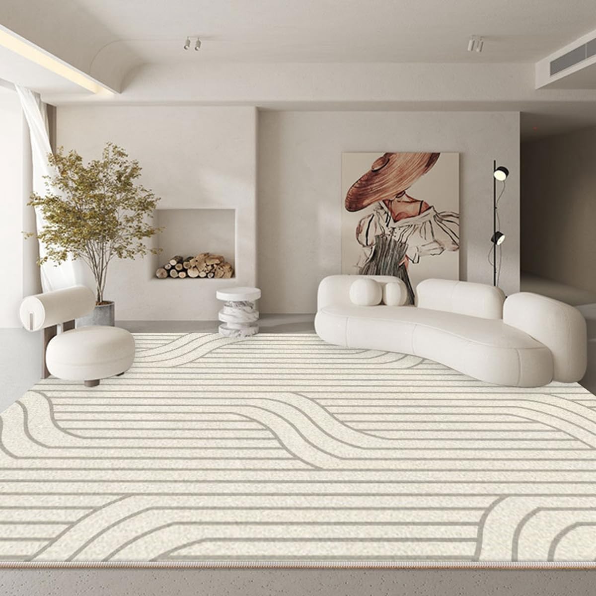 「Tuokus」ラグ カーペット 160×120cm ラグマット シャギーラグ 洗える ふわふわ 絨毯 厚手 3畳4畳5畳6畳 ホットカーペット&床暖房で使用可能 洗濯可 模造カシミアラグ 消臭 厚い滑り止め付き サラサラ イミテーションカシミア 模造カシミア TFYRj-303