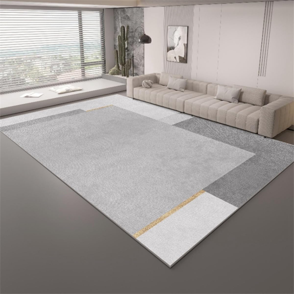 「Tuokus」カーペット ラグマット ラグ 滑り止め付き センターカーペット 模造カシミヤ 3畳4畳5畳6畳 厚み 長方形 絨毯 抗菌防臭 防ダニ 床暖房対応 シャギーラグ 絨毯 滑り止め付き ふわふわ サラサラ 長方形 カラフルパターン ORFYR125A