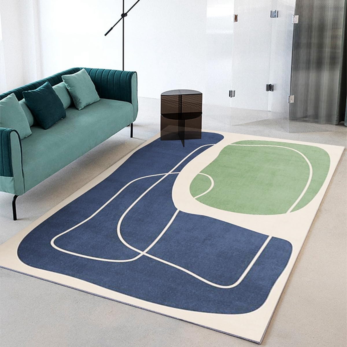 Frisence カーペット 120×160cm 洗える ラグ 滑り止め付き 防音・防寒・床暖房対応 ラグマット 折りたたみ コンパクト収納可能 おしゃれ ふわふわ 北欧風 リビング 寝室 子供部屋用 FRIDT63A