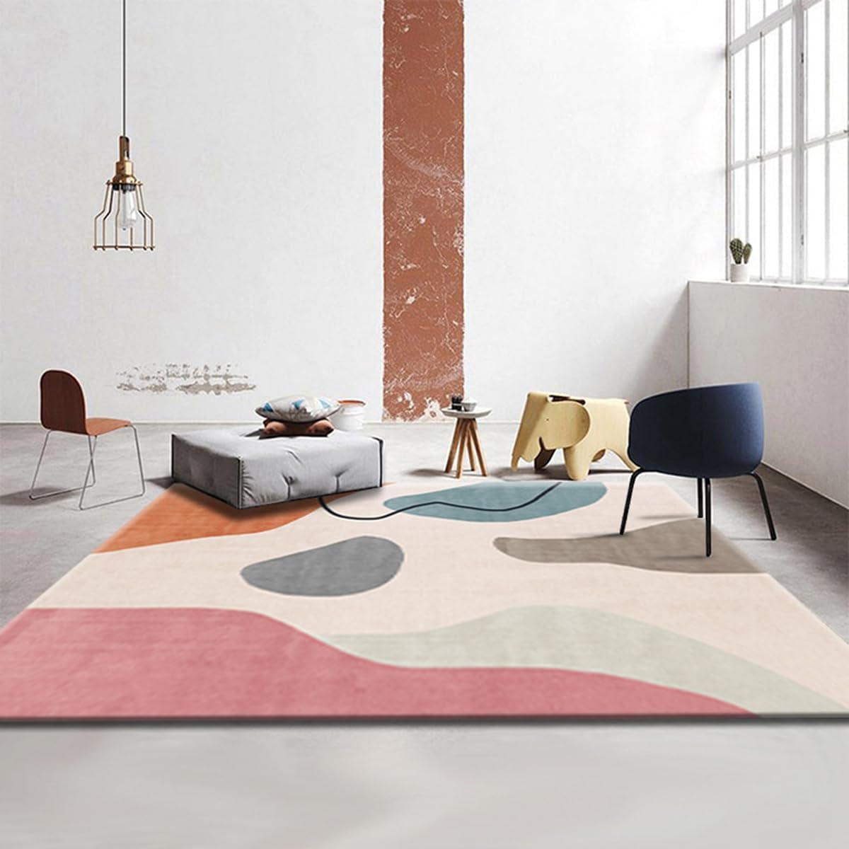 Frisence カーペット ラグマット 絨毯 厚手 防寒 床暖房対応 滑り止め付き 洗える 低ホコリ 防ダニ インテリア ホットカーペット対応 お手入れ簡単 耐久性 耐摩耗性 防音機能 FRIDT26