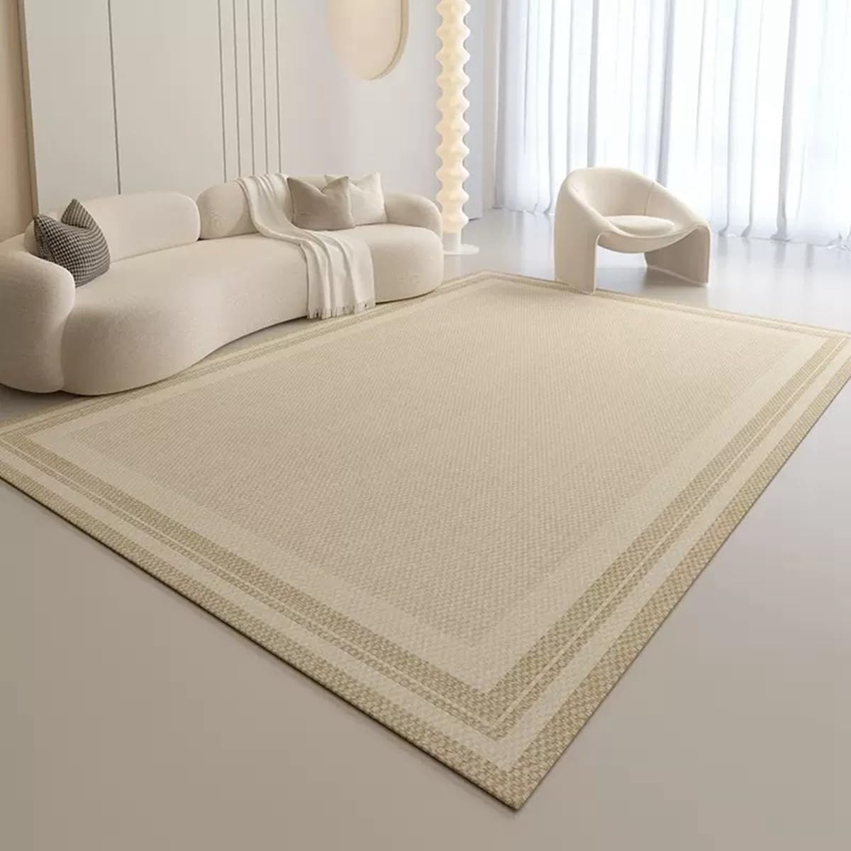 Frisence カーペット ラグマット 絨毯 厚手 防寒 床暖房対応 滑り止め付き 洗える 低ホコリ 防ダニ インテリア ホットカーペット対応 お手入れ簡単 耐久性 耐摩耗性 防音機能 FRIDT24