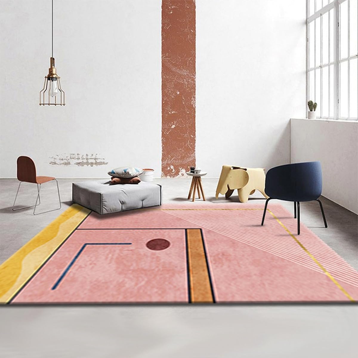 Frisence カーペット ラグマット 絨毯 厚手 防寒 床暖房対応 滑り止め付き 洗える 低ホコリ 防ダニ インテリア ホットカーペット対応 お手入れ簡単 耐久性 耐摩耗性 防音機能 FRIDT26