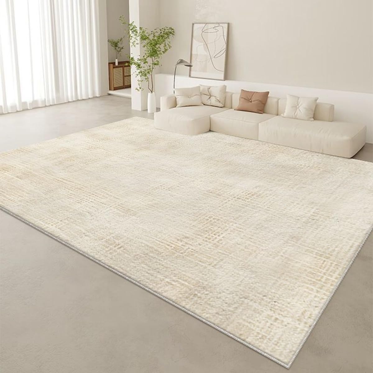 Frisence カーペット ラグマット 絨毯 厚手 防寒 床暖房対応 滑り止め付き 洗える 低ホコリ 防ダニ インテリア ホットカーペット対応 お手入れ簡単 耐久性 耐摩耗性 防音機能 FRIDT08