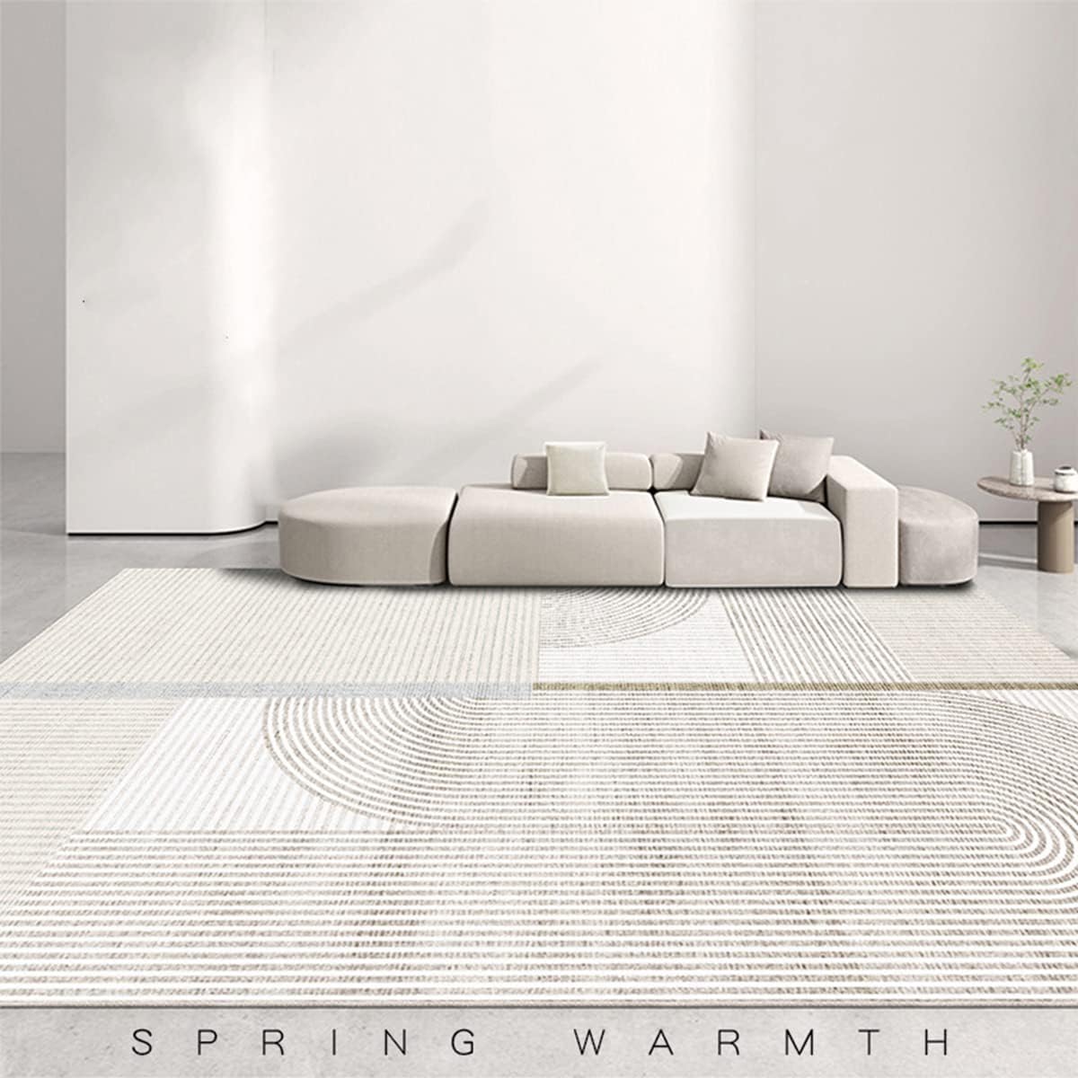 Frisence カーペット ラグマット 絨毯 厚手 防寒 床暖房対応 滑り止め付き 洗える 低ホコリ 防ダニ インテリア ホットカーペット対応 お手入れ簡単 耐久性 耐摩耗性 防音機能 FRIDT44