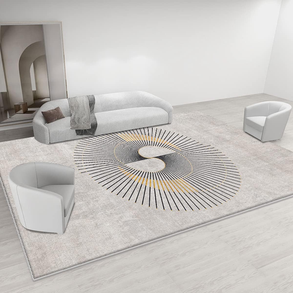 「Tuokus」ラグ カーペット シャギーラグ ふわふわ 絨毯 より厚い ラグマット わびさび 欧米スタイル イミテーションカシミア 3畳4畳5畳6畳 ホットカーペット&床暖房で使用可能 洗える 模造カシミアラグ 消臭 厚さ約1.8cm 滑り止め付き サラサラ 140*200cm