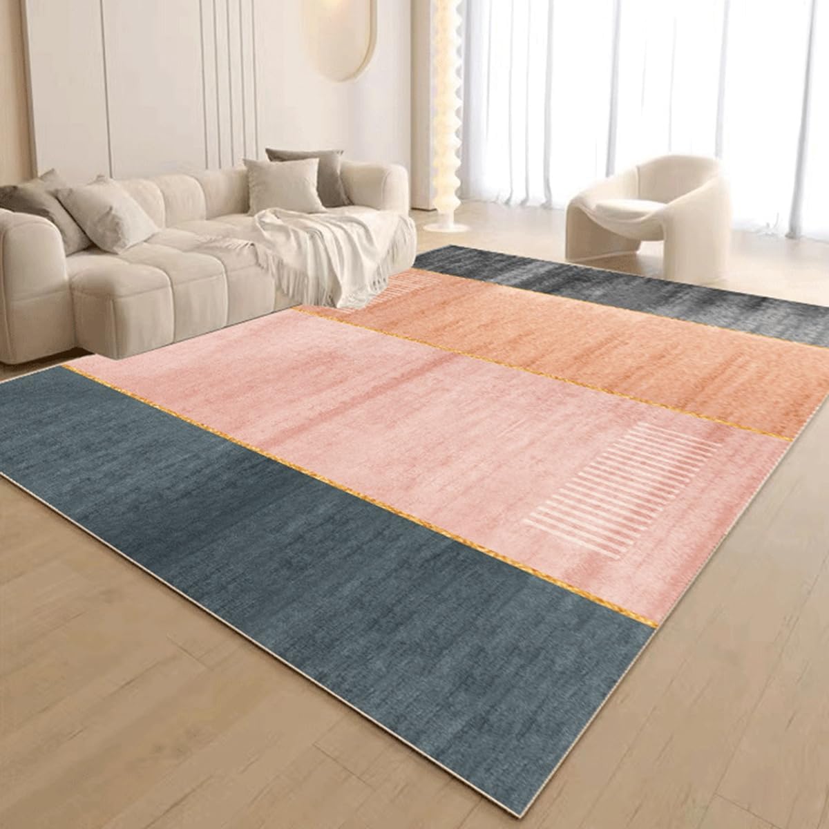 Frisence カーペット 120×160cm 洗える ラグ 滑り止め付き 防音・防寒・床暖房対応 ラグマット 折りたたみ コンパクト収納可能 おしゃれ ふわふわ 北欧風 リビング 寝室 子供部屋用 FRIDT67