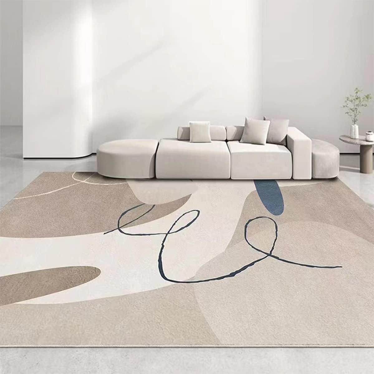 「Tuokus」ラグ カーペット シャギーラグ 洗える ふわふわ 絨毯 厚手 ラグマット 3畳4畳5畳6畳 ホットカーペット&床暖房で使用可能 洗える 模造カシミアラグ 消臭 厚い滑り止め付き サラサラ イミテーションカシミア Fj-172