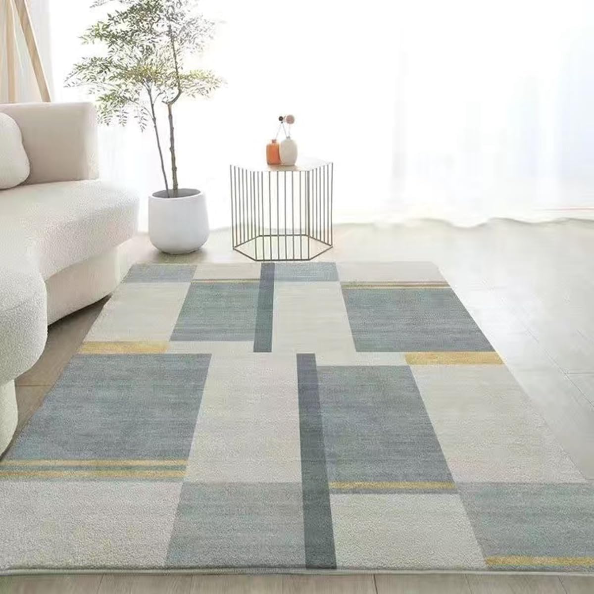 Frisence カーペット ラグマット 絨毯 厚手 防寒 床暖房対応 滑り止め付き 洗える 低ホコリ 防ダニ インテリア ホットカーペット対応 お手入れ簡単 耐久性 耐摩耗性 防音機能 FRIDT43