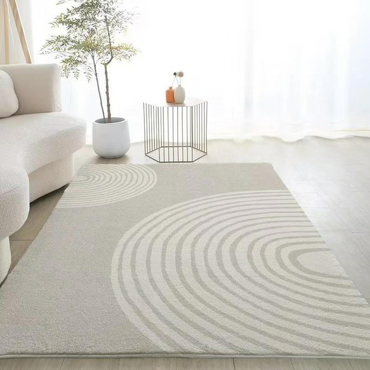 Frisence カーペット ラグマット 絨毯 厚手 防寒 床暖房対応 滑り止め付き 洗える 低ホコリ 防ダニ インテリア ホットカーペット対応 お手入れ簡単 耐久性 耐摩耗性 防音機能 FRIDT36