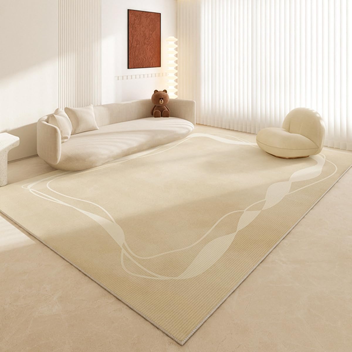 「Tuokus」カーペット ラグマット ラグ 滑り止め付き センターカーペット 模造カシミヤ 3畳4畳5畳6畳 厚み 長方形 絨毯 抗菌防臭 防ダニ 床暖房対応 シャギーラグ 絨毯 滑り止め付き ふわふわ サラサラ 長方形 カラフルパターン ORFYR136