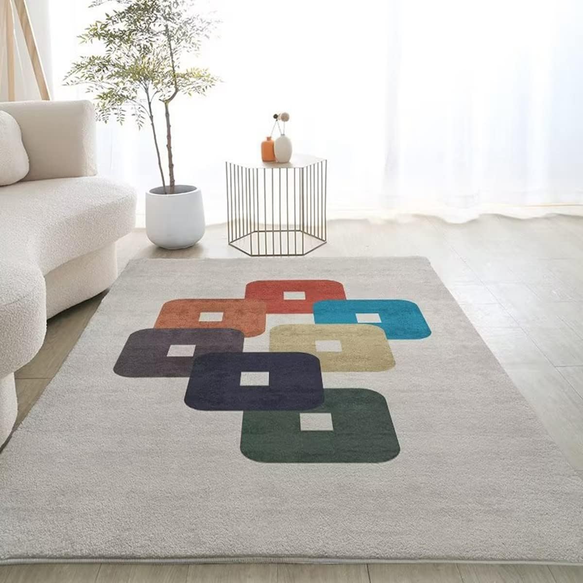 「Tuokus」ラグ カーペット シャギーラグ 洗える ふわふわ 絨毯 厚手 ラグマット 3畳4畳5畳6畳 ホットカーペット&床暖房で使用可能 濃い色 洗える 模造カシミアラグ 消臭 厚い滑り止め付き サラサラ FJ-94