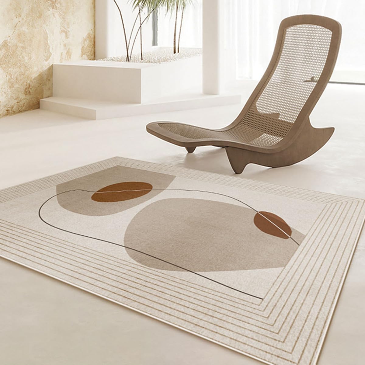 Frisence カーペット 120×160cm 洗える ラグ 滑り止め付き 防音・防寒・床暖房対応 ラグマット 折りたたみ コンパクト収納可能 おしゃれ ふわふわ 北欧風 リビング 寝室 子供部屋用 FRIDT71A