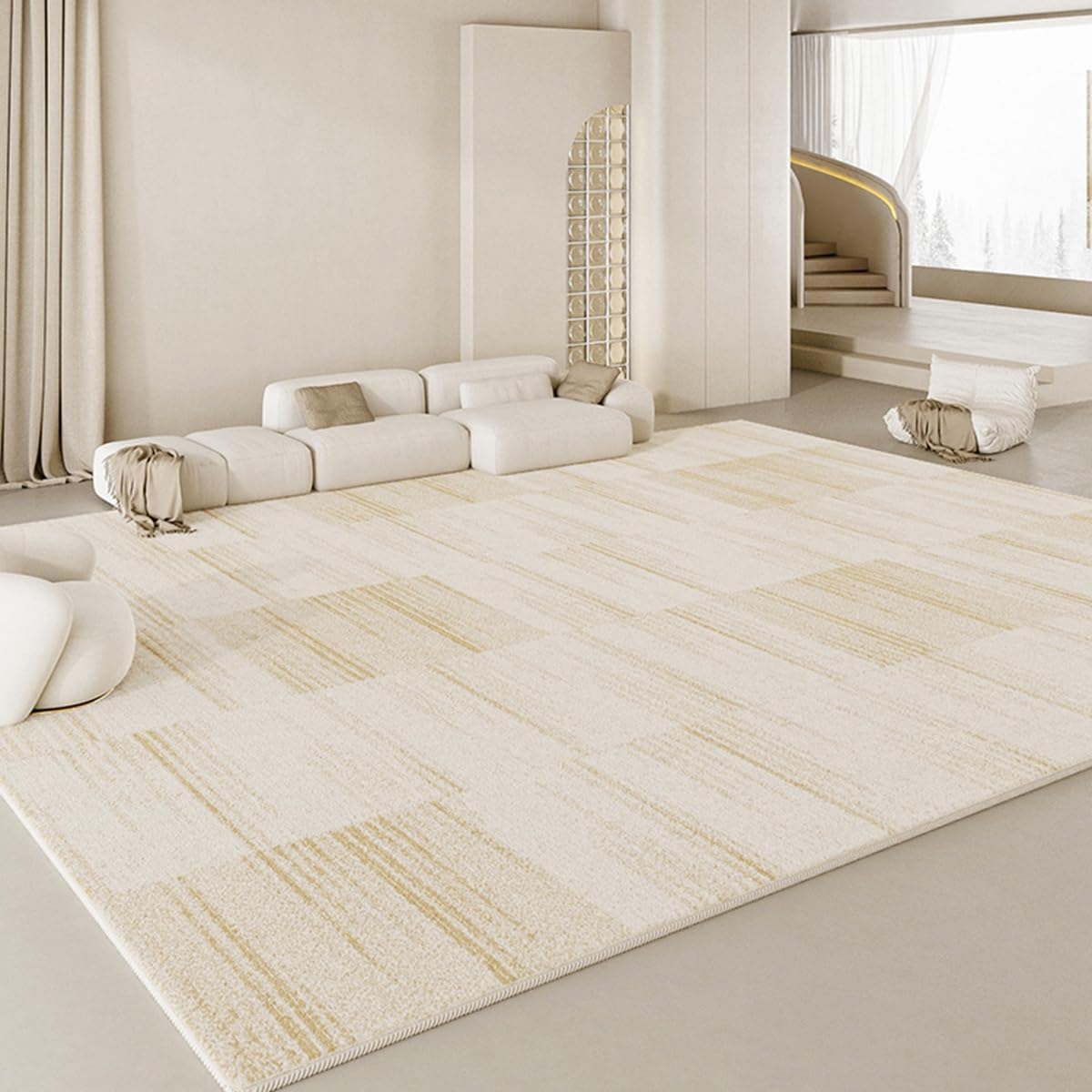 Frisence カーペット ラグマット 絨毯 厚手 防寒 床暖房対応 滑り止め付き 洗える 低ホコリ 防ダニ インテリア ホットカーペット対応 お手入れ簡単 耐久性 耐摩耗性 防音機能 FRIDT22