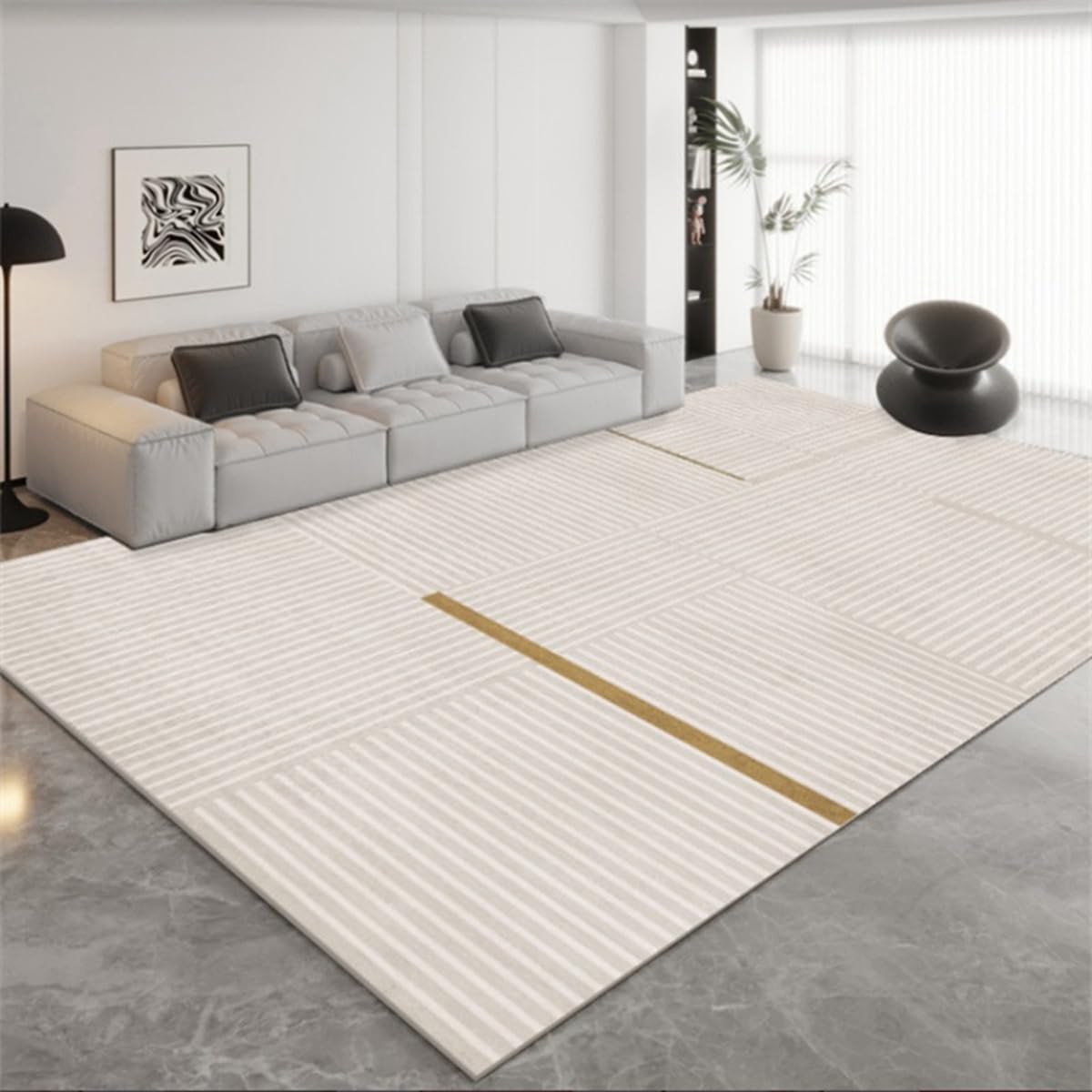 「ORRMALL」カーペット ラグマット ラグ 滑り止め付き センターカーペット 模造カシミヤ 3畳4畳5畳6畳 厚み 長方形 絨毯 抗菌防臭 防ダニ 床暖房対応 シャギーラグ 絨毯 滑り止め付き ふわふわ サラサラ 長方形 カラフルパターン ORFYR125B