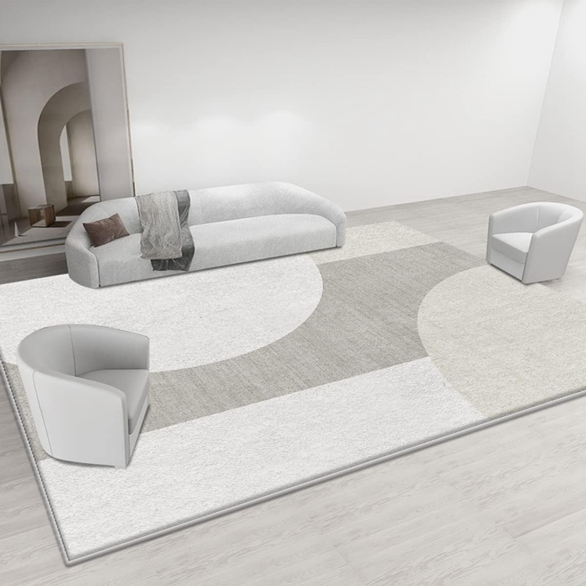 「Tuokus」ラグ カーペット シャギーラグ ふわふわ 絨毯 より厚い ラグマット わびさび 欧米スタイル イミテーションカシミア 3畳4畳5畳6畳 ホットカーペット&床暖房で使用可能 洗える 模造カシミアラグ 消臭 厚さ約1.8cm 滑り止め付き サラサラ 140*200cm