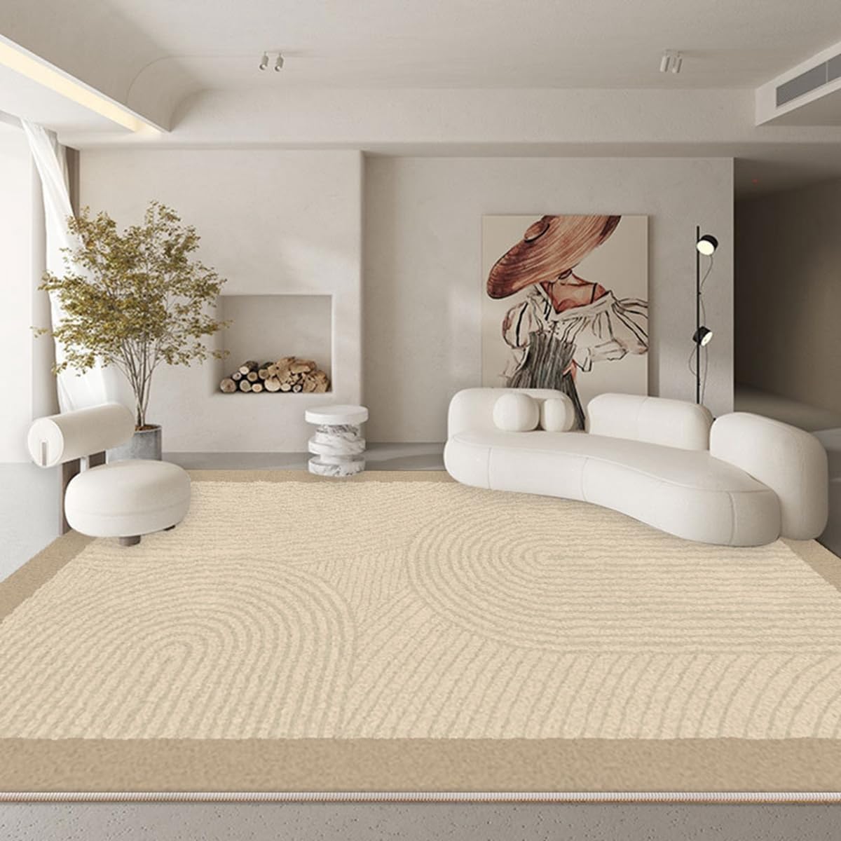 「Tuokus」ラグ カーペット 160×120cm ラグマット シャギーラグ 洗える ふわふわ 絨毯 厚手 3畳4畳5畳6畳 ホットカーペット&床暖房で使用可能 洗濯可 模造カシミアラグ 消臭 厚い滑り止め付き サラサラ イミテーションカシミア 模造カシミア TFYRj-302