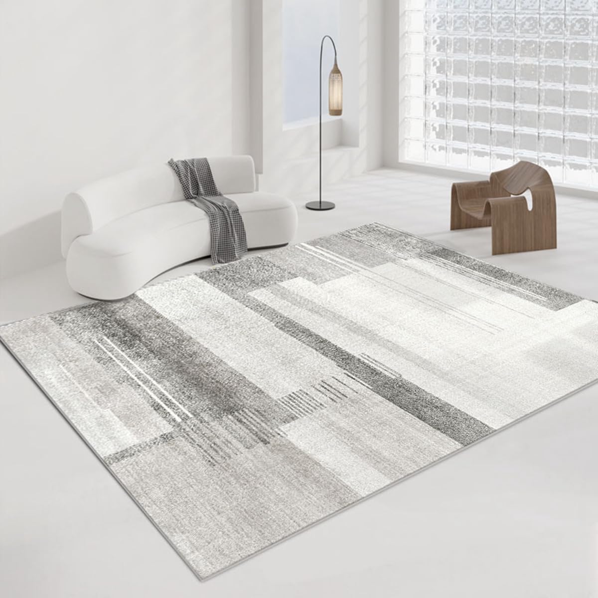 「Tuokus」ラグ カーペット 160×120cm ラグマット シャギーラグ 洗える ふわふわ 絨毯 厚手 3畳4畳5畳6畳 ホットカーペット&床暖房で使用可能 洗濯可 模造カシミアラグ 消臭 厚い滑り止め付き サラサラ イミテーションカシミア 模造カシミア TFYRj-299