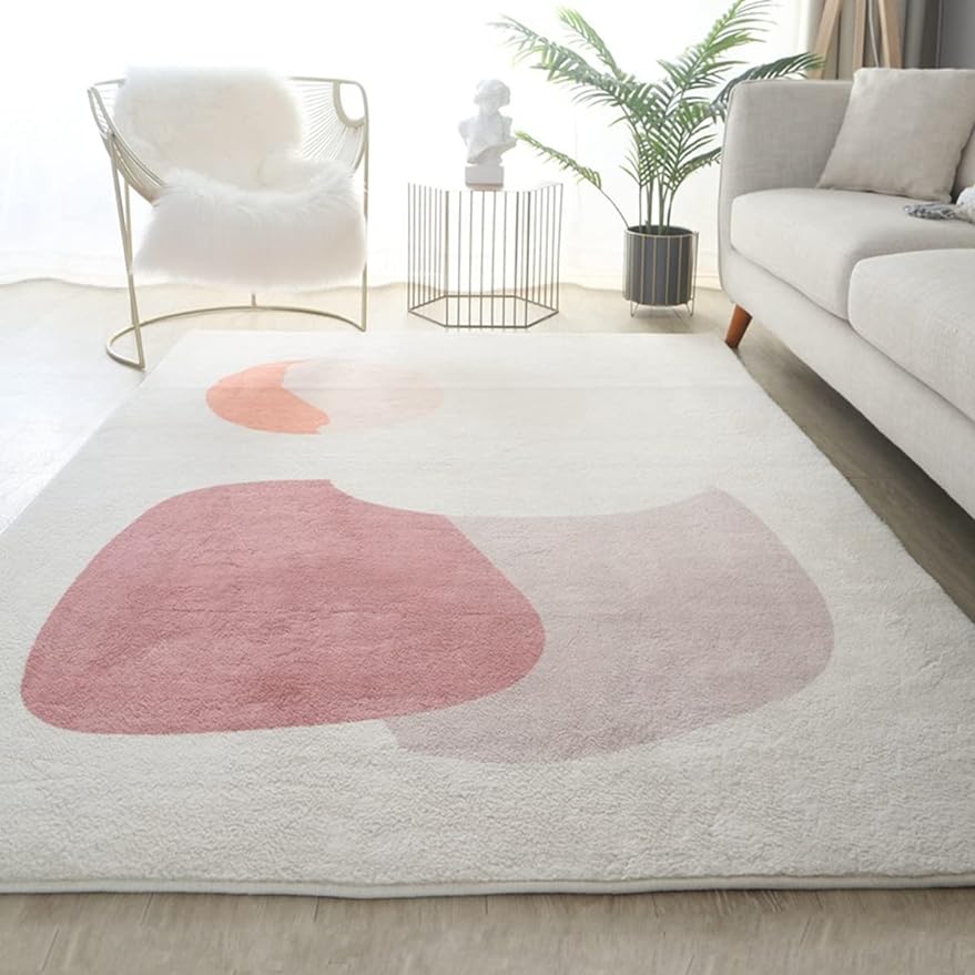 「ORRMALL」カーペット ラグマット 模造カシミヤ シャギーラグ センターカーペット 厚い 滑り止め付き 3畳4畳5畳6畳 長方形 OFY04 絨毯 抗菌防臭 防ダニ 床暖房対応 絨毯 滑り止め付き ふわふわ サラサラ 長方形 OFY04 (120*160cm約1畳)