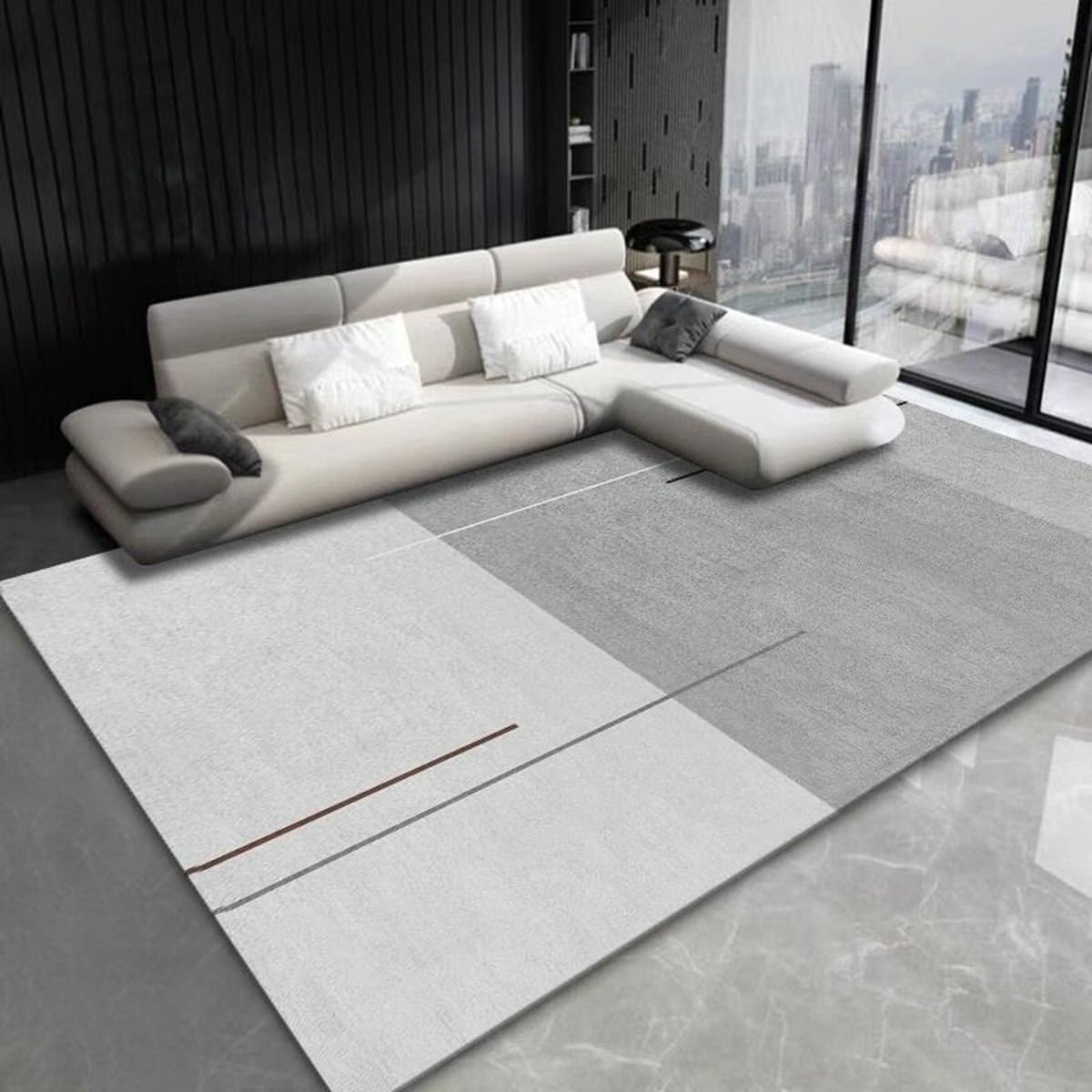 Frisence カーペット ラグマット 絨毯 厚手 防寒 床暖房対応 滑り止め付き 洗える 低ホコリ 防ダニ インテリア ホットカーペット対応 お手入れ簡単 耐久性 耐摩耗性 防音機能 FRIDT38