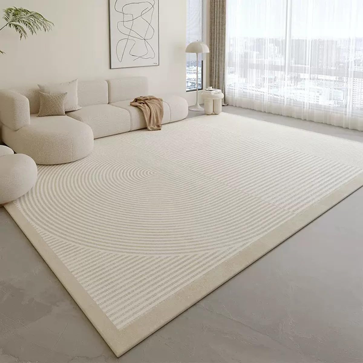 Frisence カーペット ラグマット 絨毯 厚手 防寒 床暖房対応 滑り止め付き 洗える 低ホコリ 防ダニ インテリア ホットカーペット対応 お手入れ簡単 耐久性 耐摩耗性 防音機能 FRIDT24