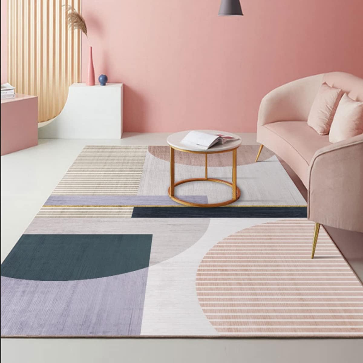 Frisence カーペット ラグマット 絨毯 厚手 防寒 床暖房対応 滑り止め付き 洗える 低ホコリ 防ダニ インテリア ホットカーペット対応 お手入れ簡単 耐久性 耐摩耗性 防音機能 FRIDT49