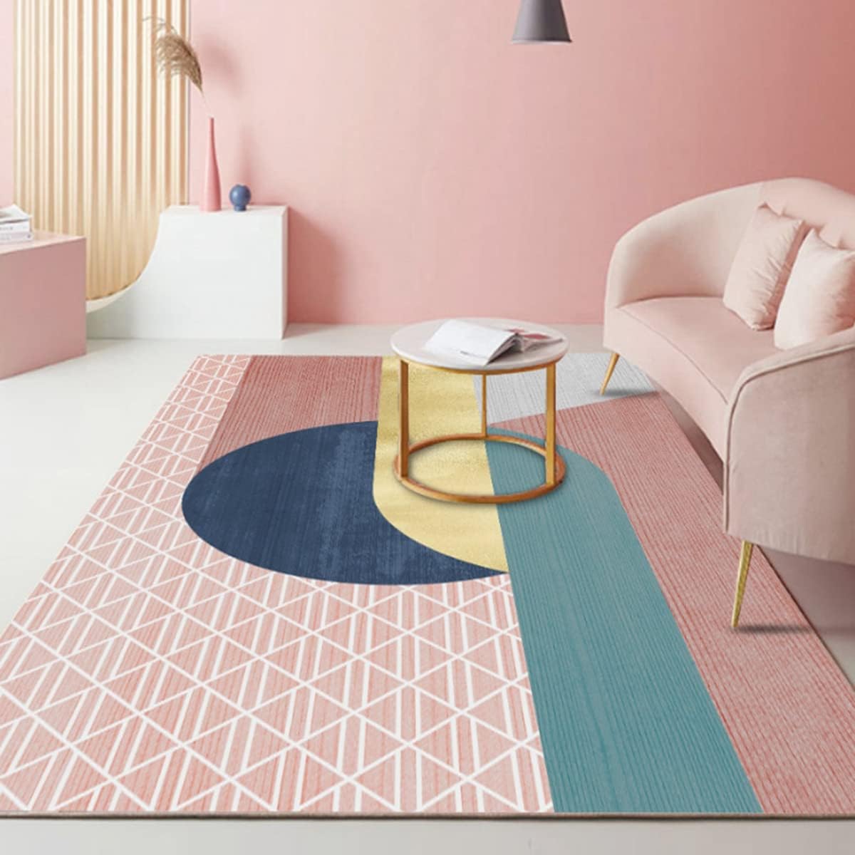 「Tuokus」ラグ カーペット かわいい おしゃれ 洗える ラグマット リントフリー 北欧 じゅうたん 3畳4畳5畳6畳 防ダニ センターカーペット 抗菌 消臭 シャギーラグ 滑り止め付き 長方形 夏秋冬