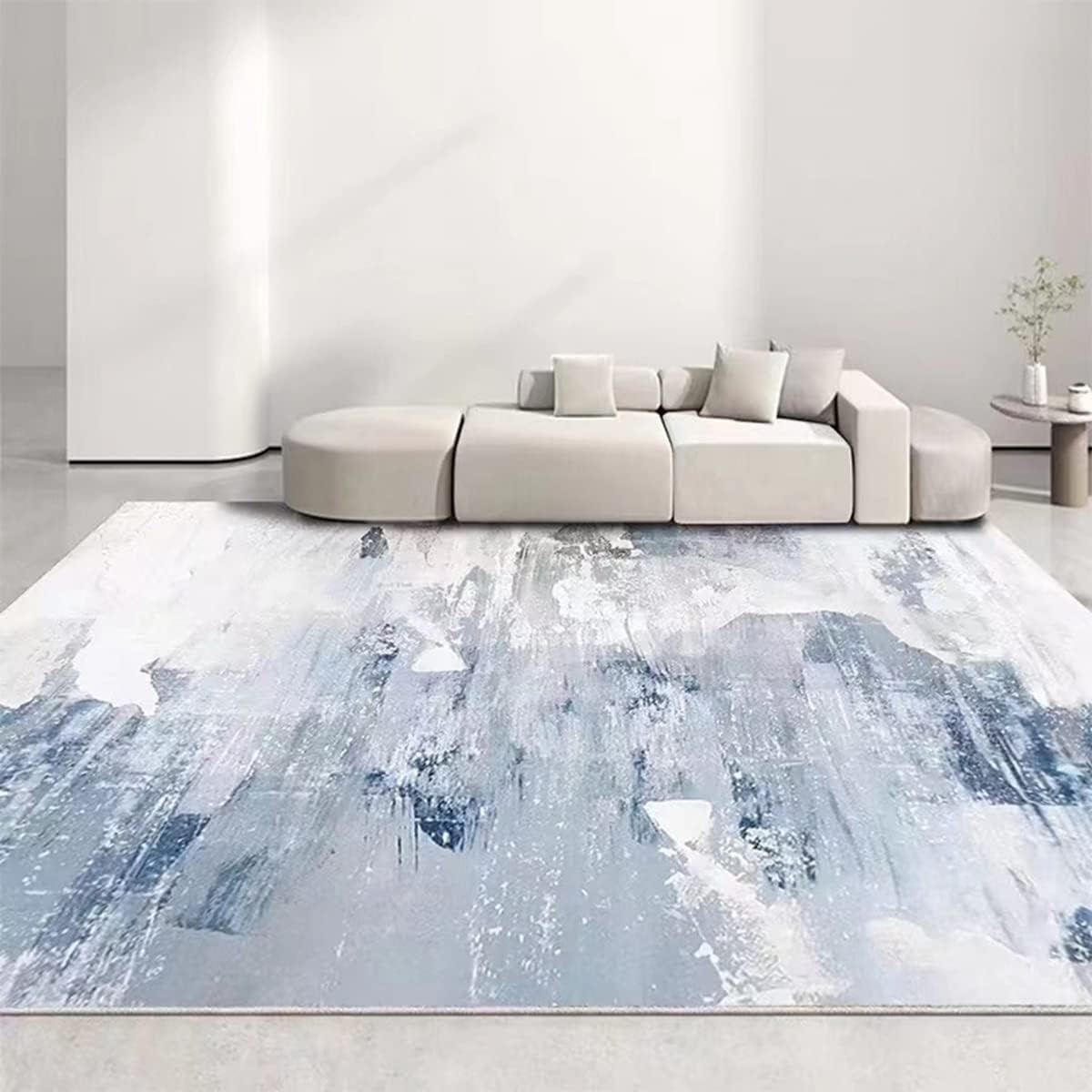 「Tuokus」ラグ カーペット シャギーラグ 洗える ふわふわ 絨毯 厚手 ラグマット 3畳4畳5畳6畳 ホットカーペット&床暖房で使用可能 洗える 模造カシミアラグ 消臭 厚い滑り止め付き サラサラ イミテーションカシミア Fj-172