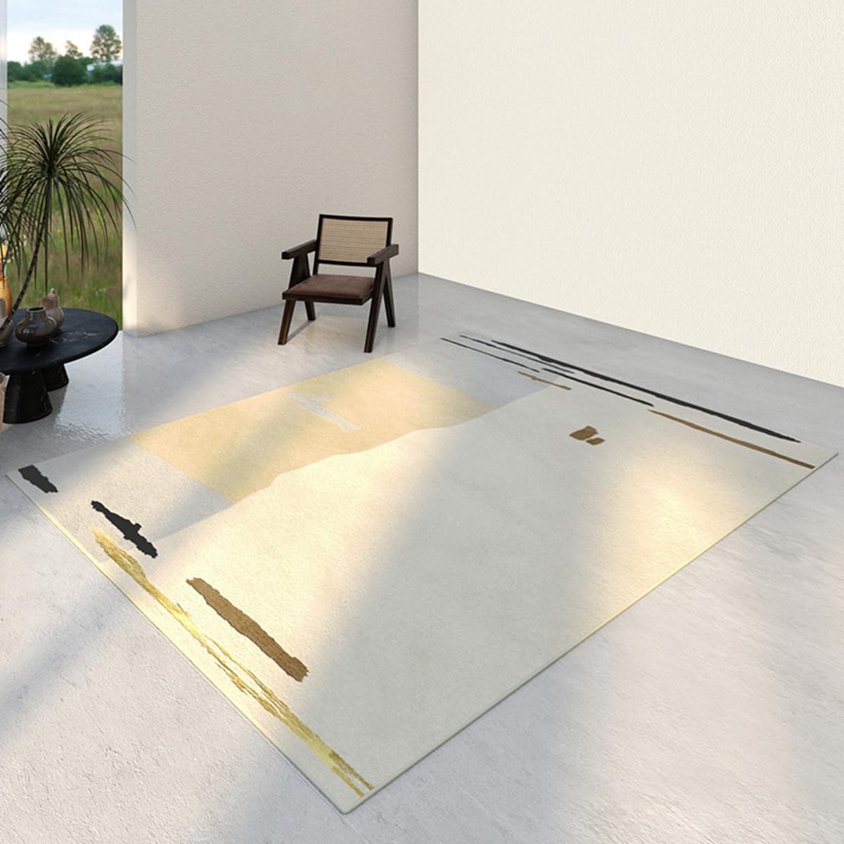 「Tuokus」ラグ カーペット 160×120cm ラグマット シャギーラグ 洗える ふわふわ 絨毯 厚手 3畳4畳5畳6畳 ホットカーペット&床暖房で使用可能 洗濯可 模造カシミアラグ 消臭 厚い滑り止め付き サラサラ イミテーションカシミア 模造カシミア TFYRj-301