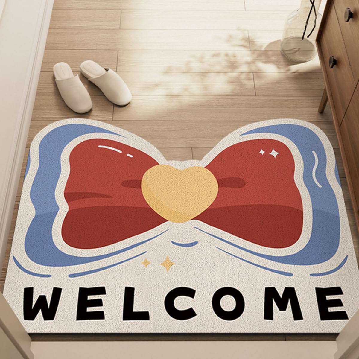 「Tuokus」玄関マット ドアマット 泥落としマット フロアマット マット キッチンマット タイルカーペット 床マット 屋外 滑り止め 耐磨耗性 速乾 吸水 洗える 店舗 飲食店 オフィス 事務所 XGDianj72 45*75cm