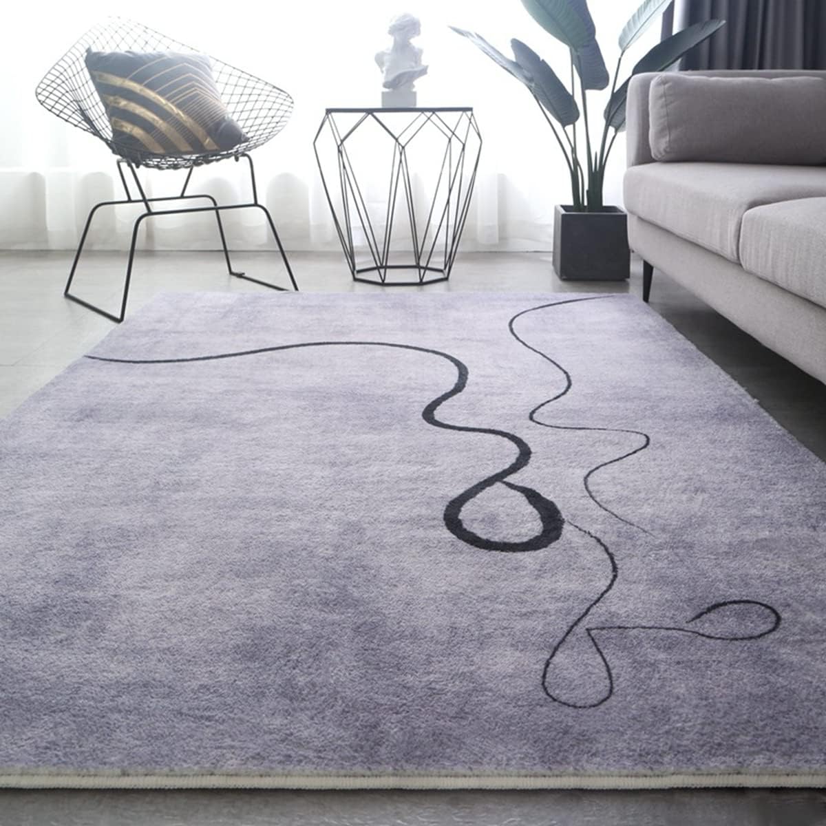 「ORRMALL」カーペット ラグマット 模造カシミヤ シャギーラグ センターカーペット 厚い 滑り止め付き 3畳4畳5畳6畳 長方形 OFY04 絨毯 抗菌防臭 防ダニ 床暖房対応 絨毯 滑り止め付き ふわふわ サラサラ 長方形 OFY04 (120*160cm約1畳)