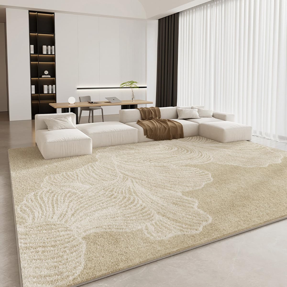 Frisence カーペット ラグマット 絨毯 厚手 防寒 床暖房対応 滑り止め付き 洗える 低ホコリ 防ダニ インテリア ホットカーペット対応 お手入れ簡単 耐久性 耐摩耗性 防音機能 FRIDT06