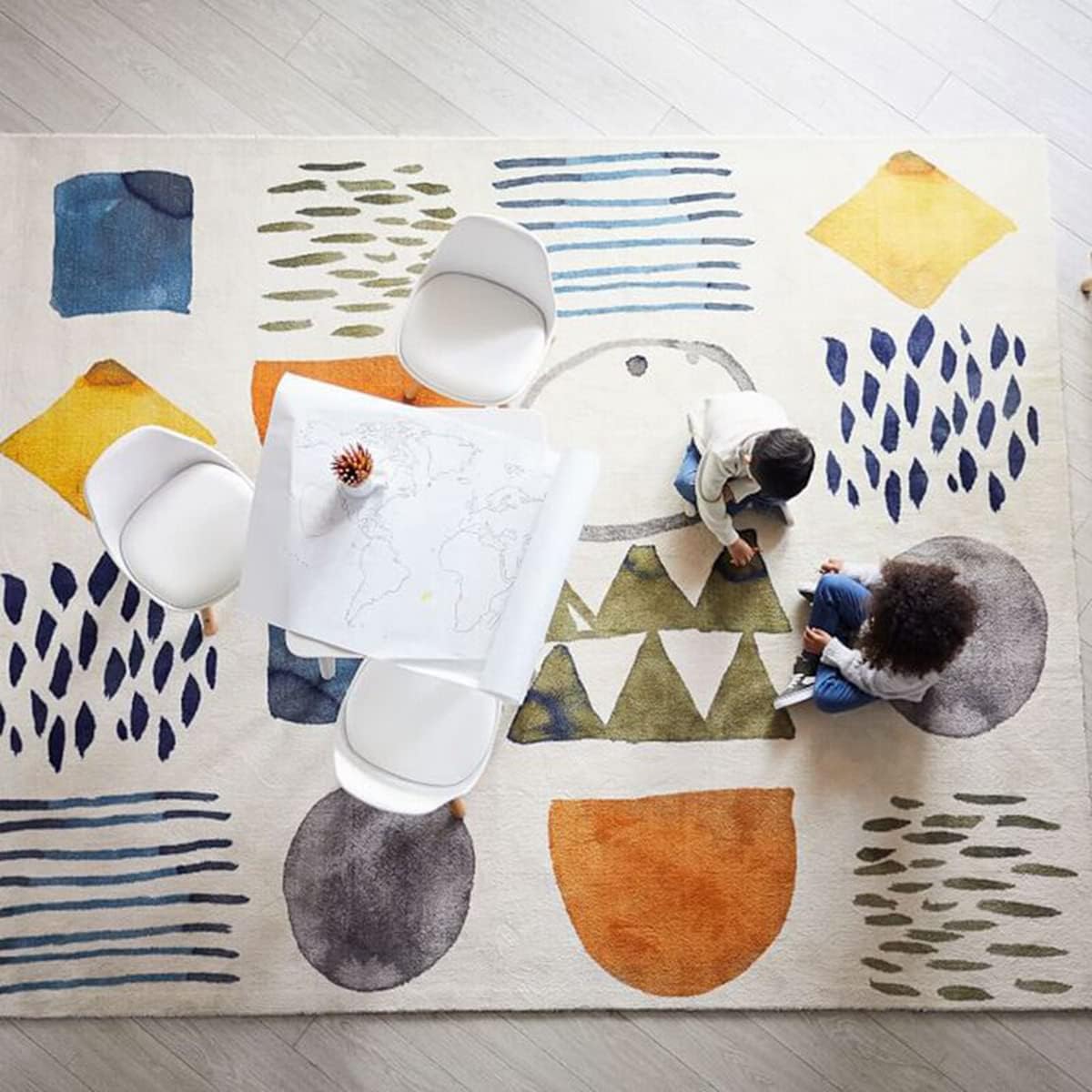 「ORRMALL」カーペット ラグマット 模造カシミヤ シャギーラグ センターカーペット 厚い 滑り止め付き 3畳4畳5畳6畳 絨毯 抗菌防臭 防ダニ 床暖房対応 滑り止め付き ふわふわ サラサラ 長方形 OFY06 (120*160cm約1畳)