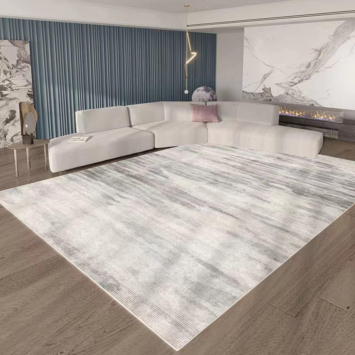 「ORRMALL」カーペット ラグマット 模造カシミヤ シャギーラグ センターカーペット 厚い 滑り止め付き 3畳4畳5畳6畳 絨毯 抗菌防臭 防ダニ 床暖房対応 滑り止め付き ふわふわ サラサラ 長方形 OFY05 (120*160cm約1畳)