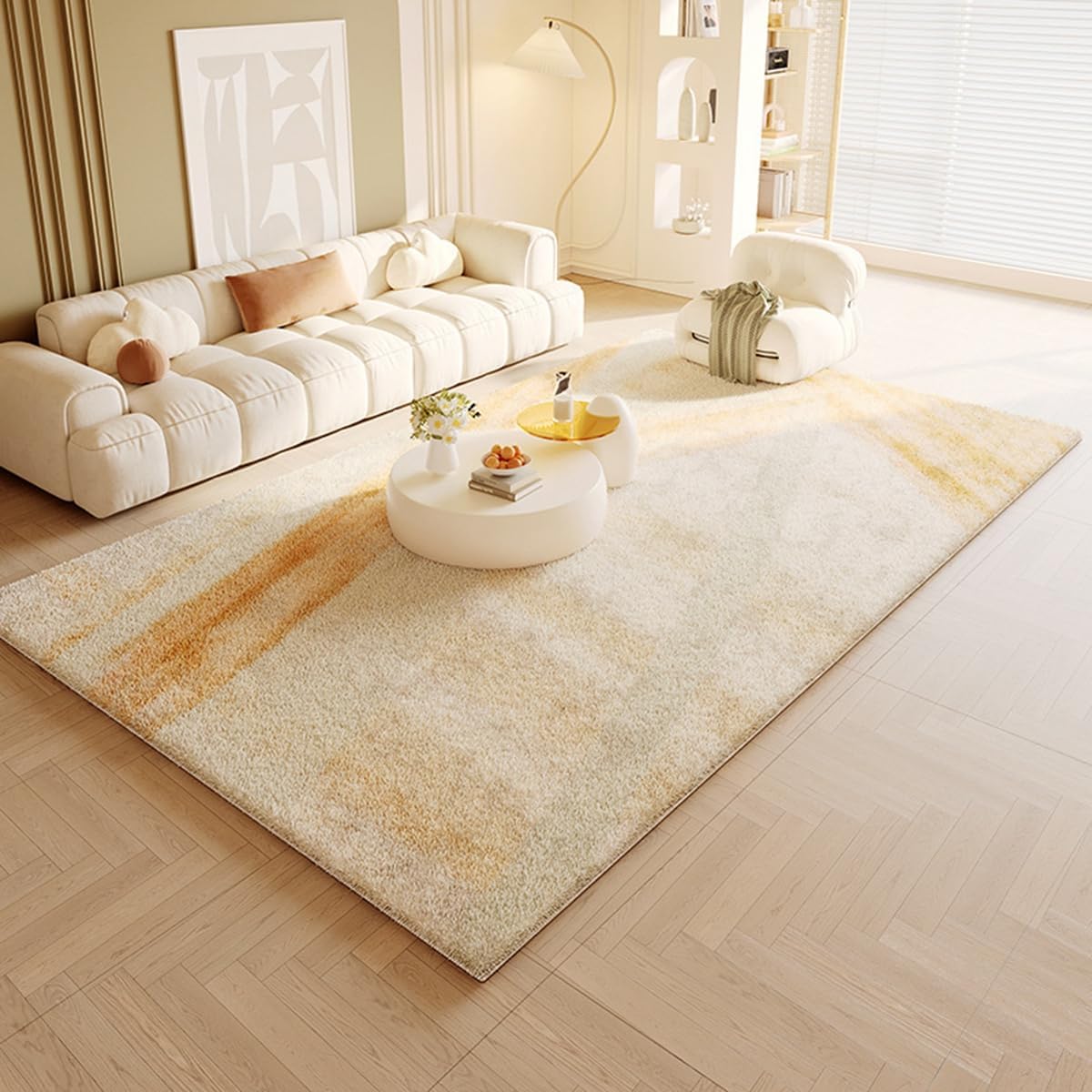 Frisence カーペット ラグマット 絨毯 厚手 防寒 床暖房対応 滑り止め付き 洗える 低ホコリ 防ダニ インテリア ホットカーペット対応 お手入れ簡単 耐久性 耐摩耗性 防音機能 FRIDT35A