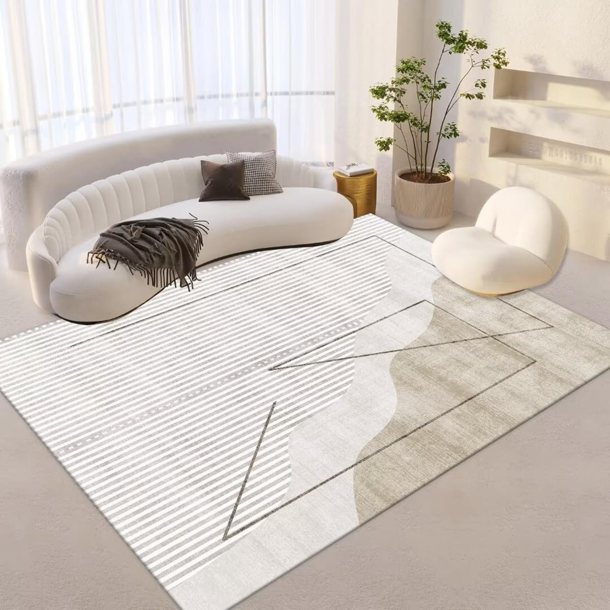 「Tuokus」ラグ カーペット 160×120cm ラグマット シャギーラグ 洗える ふわふわ 絨毯 厚手 3畳4畳5畳6畳 ホットカーペット&床暖房で使用可能 洗濯可 模造カシミアラグ 消臭 厚い滑り止め付き サラサラ イミテーションカシミア 模造カシミア TFYRj-300A