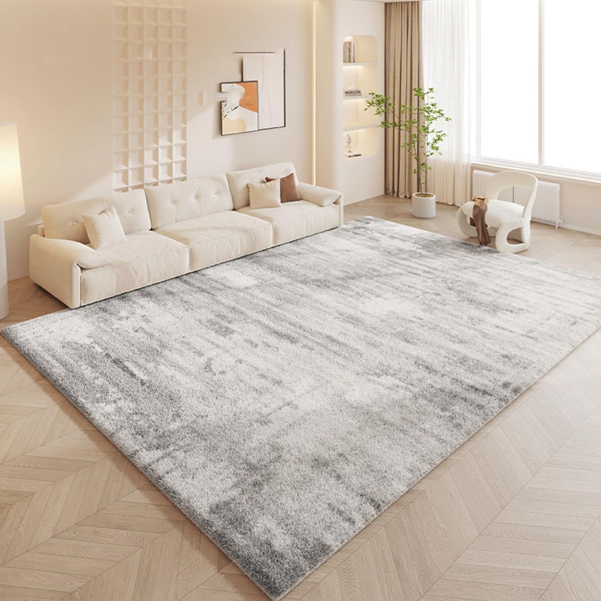 Frisence カーペット ラグマット 絨毯 厚手 防寒 床暖房対応 滑り止め付き 洗える 低ホコリ 防ダニ インテリア ホットカーペット対応 お手入れ簡単 耐久性 耐摩耗性 防音機能 FRIDT06