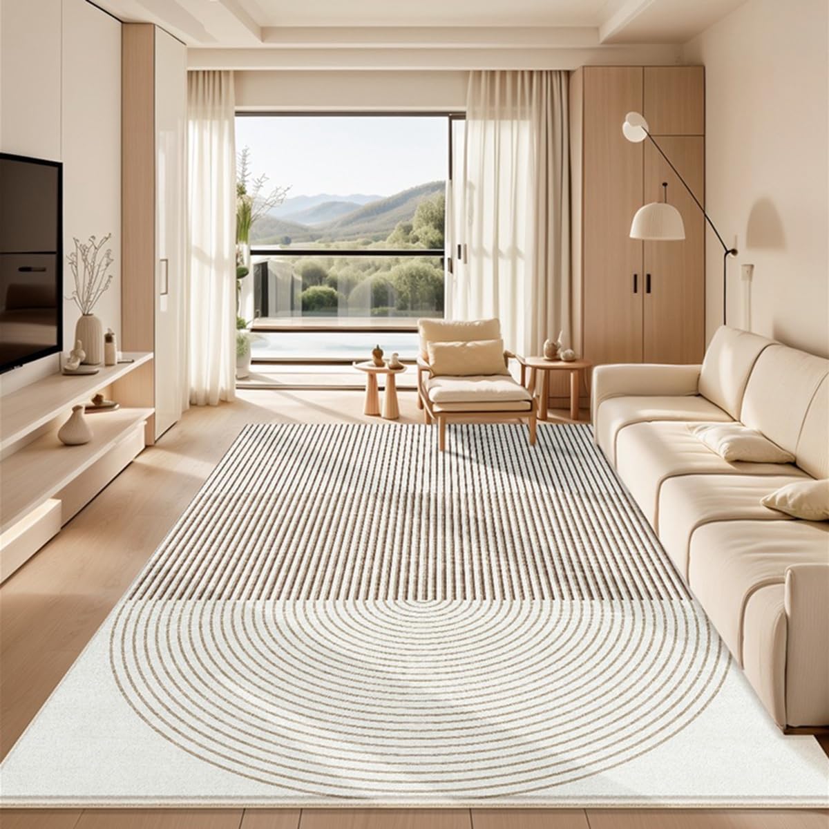 Frisence カーペット 120×160cm 洗える ラグ 滑り止め付き 防音・防寒・床暖房対応 ラグマット 折りたたみ コンパクト収納可能 おしゃれ ふわふわ 北欧風 リビング 寝室 子供部屋用 FRIDT71A