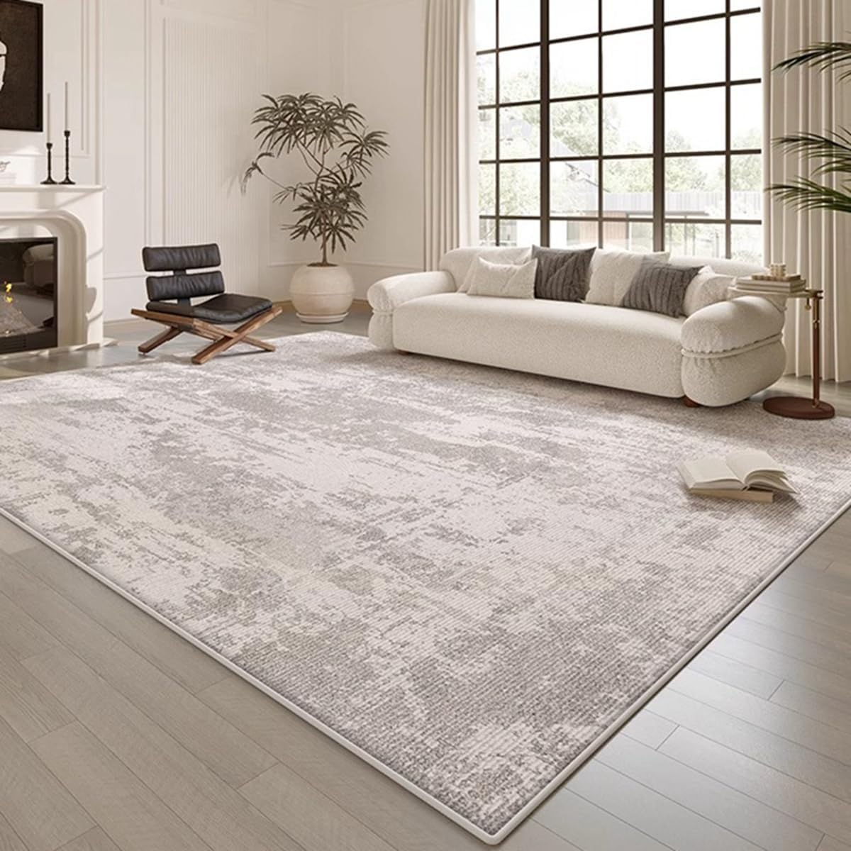 「ORRMALL」カーペット ラグマット ラグ 滑り止め付き センターカーペット 模造カシミヤ 3畳4畳5畳6畳 厚み 長方形 絨毯 抗菌防臭 防ダニ 床暖房対応 シャギーラグ 絨毯 滑り止め付き ふわふわ サラサラ 長方形 カラフルパターン ORFYR126