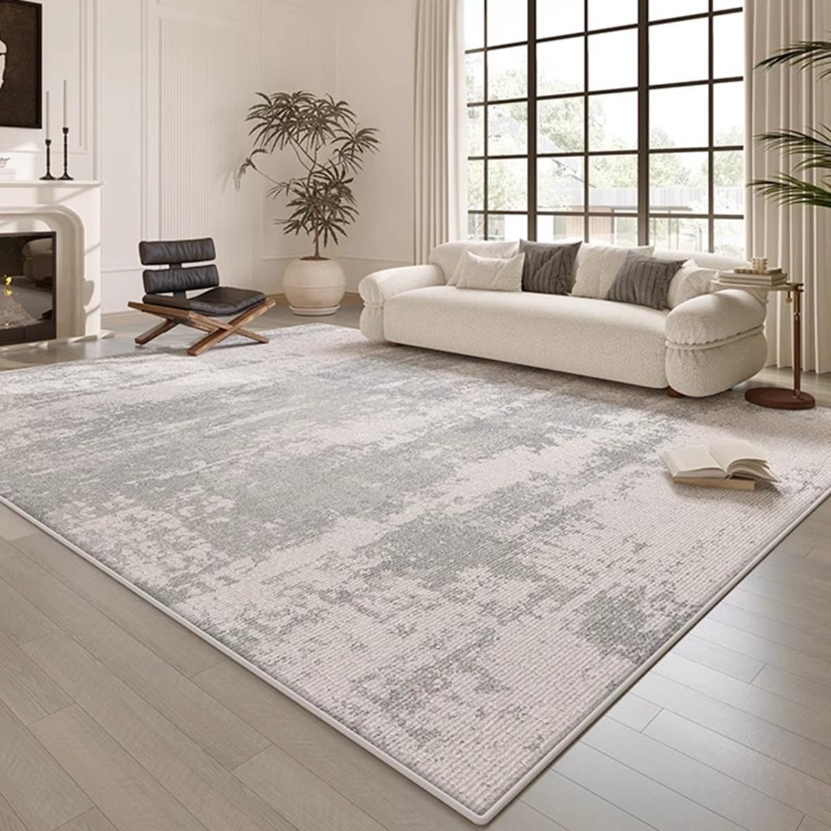 「ORRMALL」カーペット ラグマット ラグ 滑り止め付き センターカーペット 模造カシミヤ 3畳4畳5畳6畳 厚み 長方形 絨毯 抗菌防臭 防ダニ 床暖房対応 シャギーラグ 絨毯 滑り止め付き ふわふわ サラサラ 長方形 カラフルパターン ORFYR126