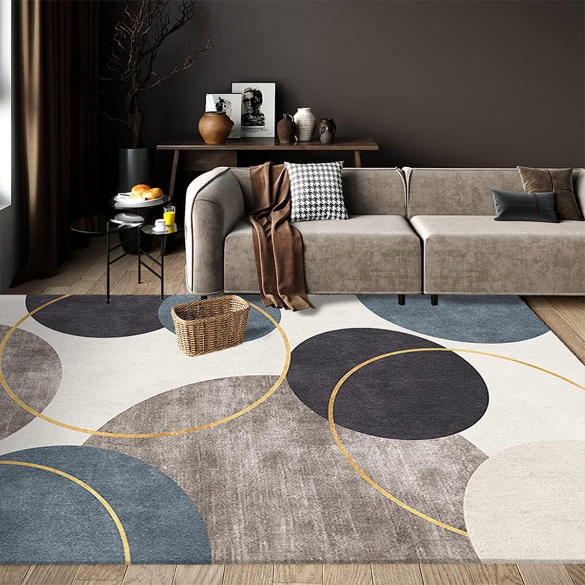 カーペット「Tuokus」わびさび ラグ 北欧 ラグマット リントフリー じゅうたん 洗える 3畳4畳5畳6畳 防ダニ センターカーペット かわいい 抗菌 消臭 シャギーラグ 滑り止め付き ふわふわ サラサラ 長方形 夏秋冬