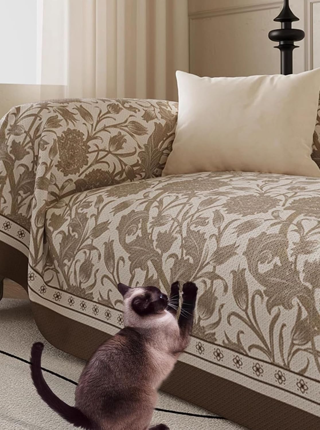 ソファーカバー 2人掛け・3人掛け 肘付き 洗える ペットの引っかき傷防止 通気性 ふんわり おしゃれ 滑り止め付き 汚れ防止 防塵 オールシーズン対応 Sofajia58